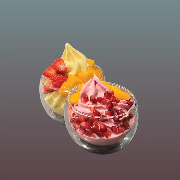 Flavored Yogurt + 2 Toppings — Kahve & More