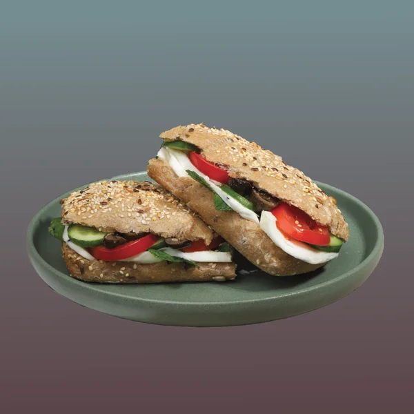 Haloumi & Vegetables Ciabatta — Kahve & More