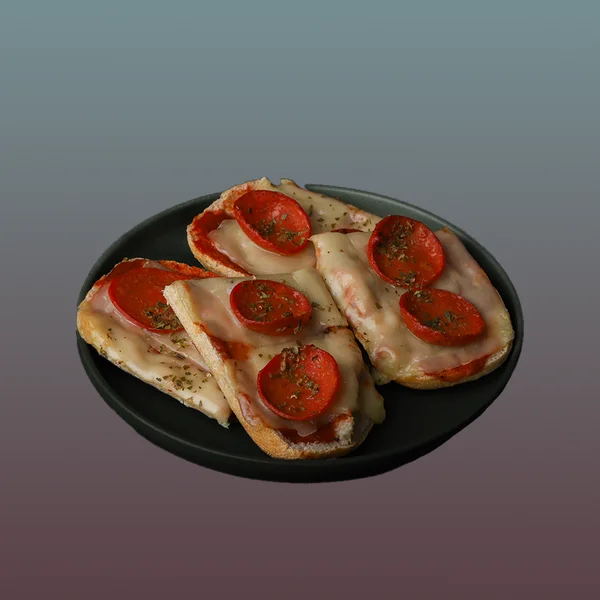 Pepperoni Pizza Ciabatta — Kahve & More