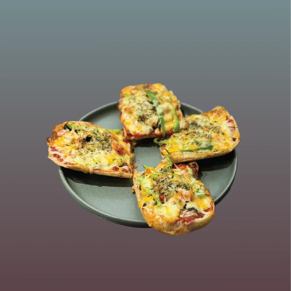 Vegetarian Pizza Ciabatta — Kahve & More