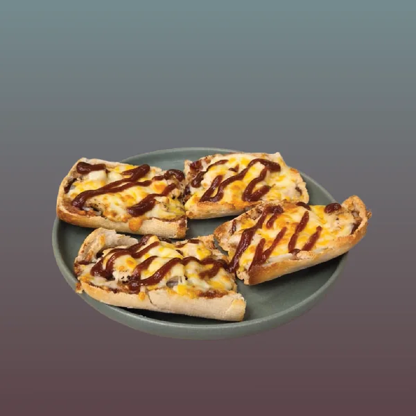 Chicken BBQ Pizza Ciabatta — Kahve & More