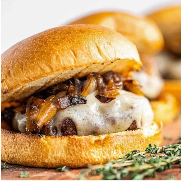 Swiss Mushroom Burger — Mr Bite