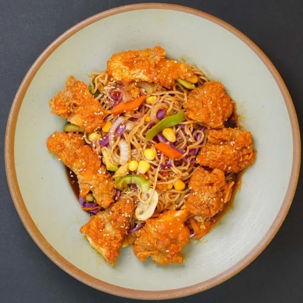 Buffalo Crispy Noodles
