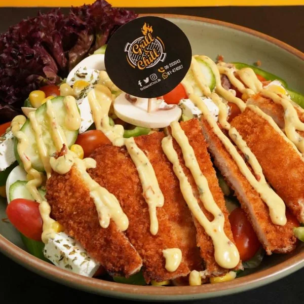 Escaloppe Greek Salad
