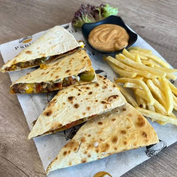Cheese Steak Quesadilla — Public Grill