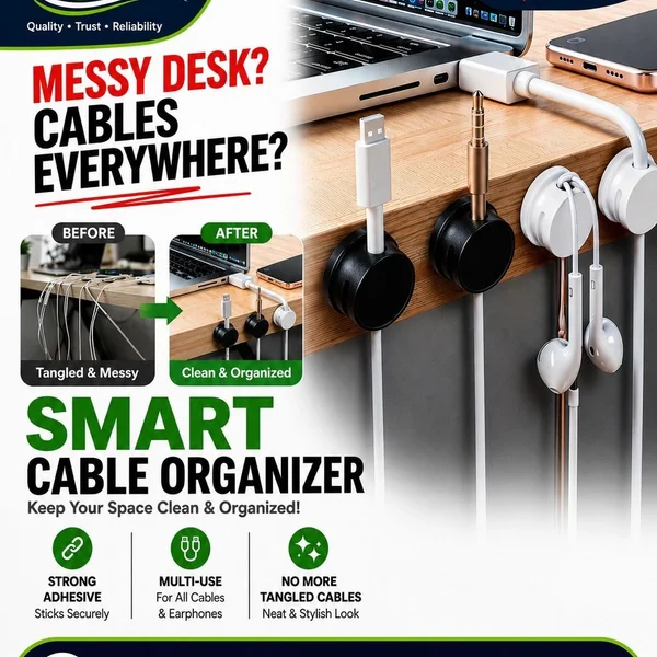 Smart Magnetic Cable Holder