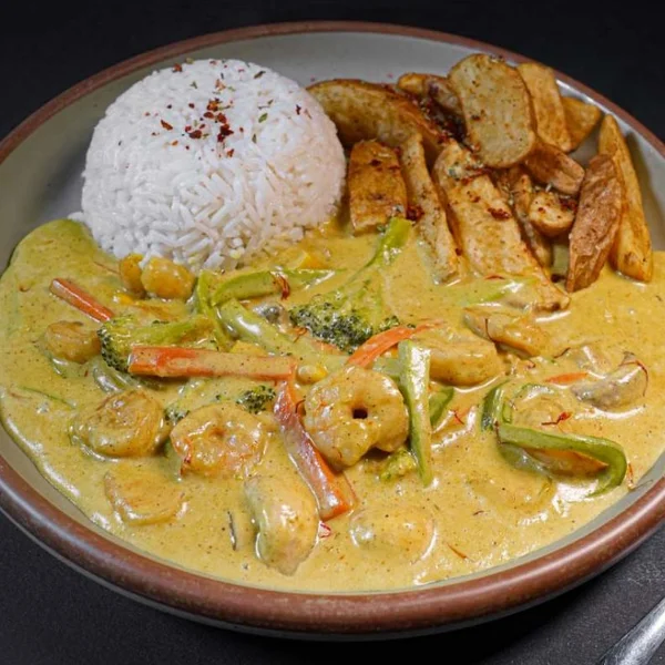 Shrimp Curry Platter